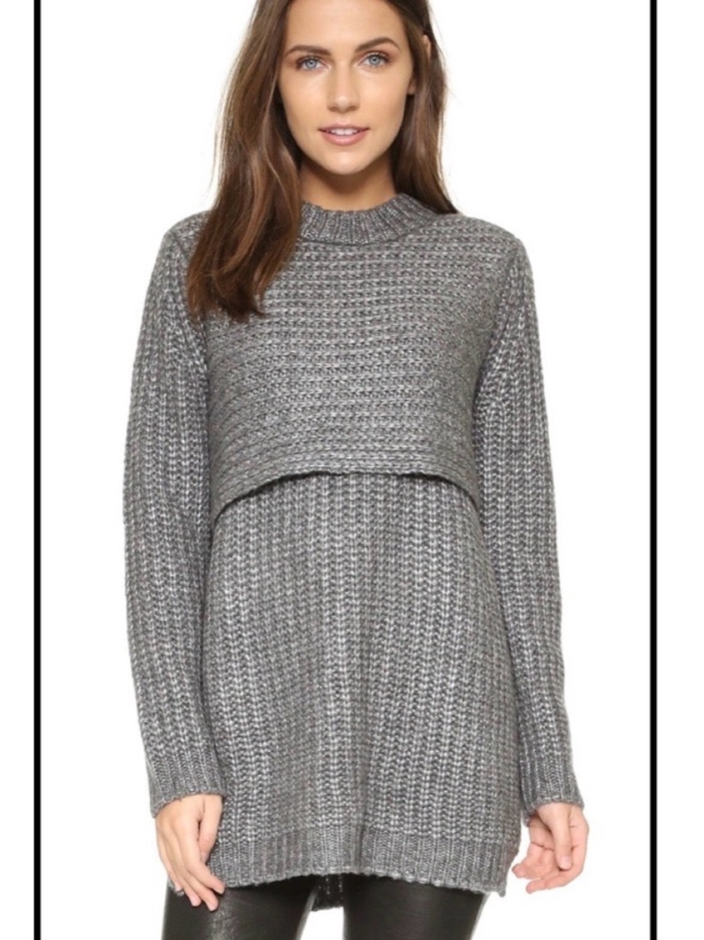 Mason by Michelle Mason Double Layer Sweater